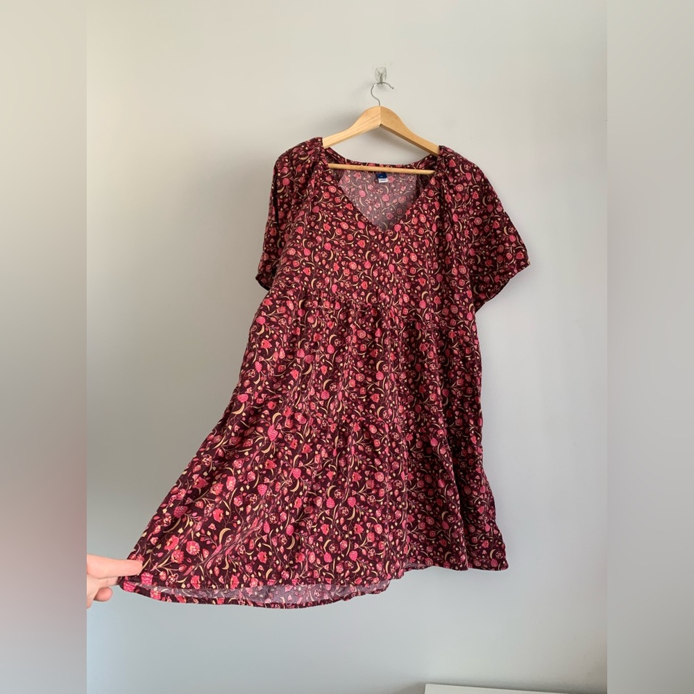 Old Navy , raspberry skater dress XL